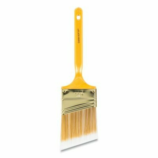 Wooster Softip Paint Brush, Angled Profile, 2.5in Wide, Plastic Kaiser Handle 0Q32080024